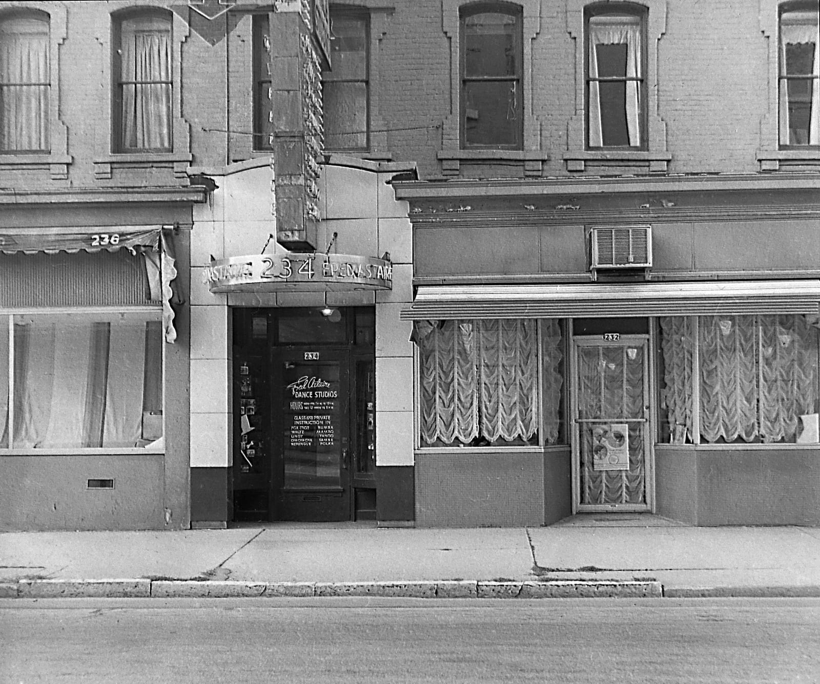 Exterior of Fred Astaire Dance Studio, Chicago, 1978., 1978, Chicago