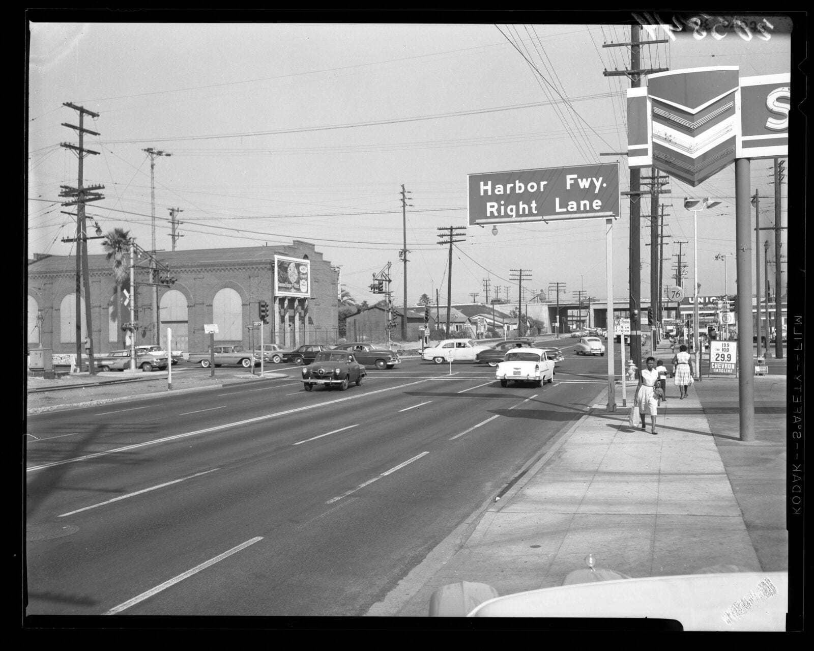Intersection of Figueroa St. and Slauson Ave. in Los Angeles, Calif., 1960, 1960, Los Angeles