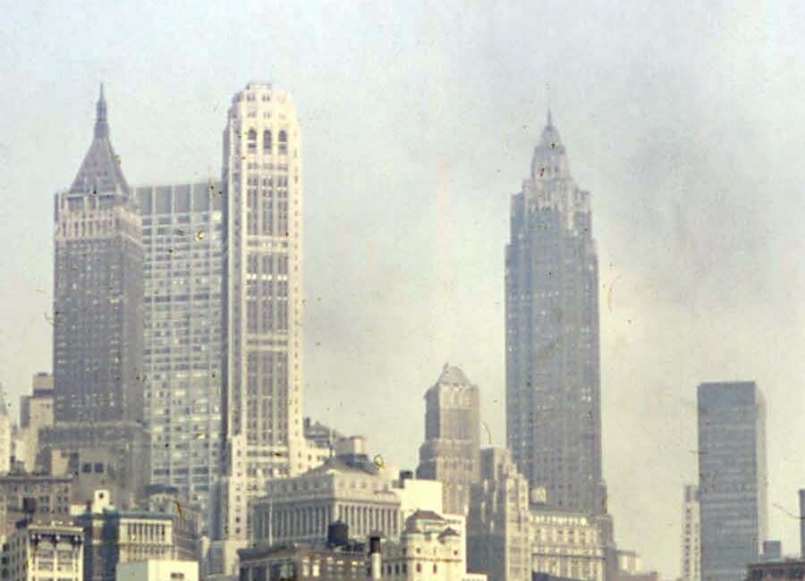 US043 Manhatten from ferry 1963 (picture could have been taken before 1963, if postcard was published 1963), 1963, New York City