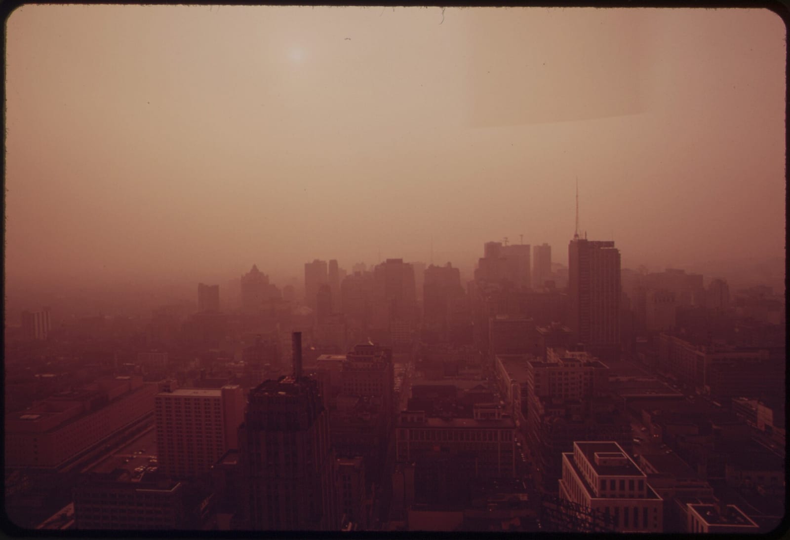 CENTER CITY, PHILADELPHIA AT SUNSET, 1973, Philadelphia
