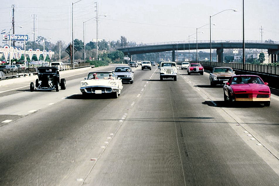 View from the RV. Los Angeles, California, U.S.A., 1989, Los Angeles