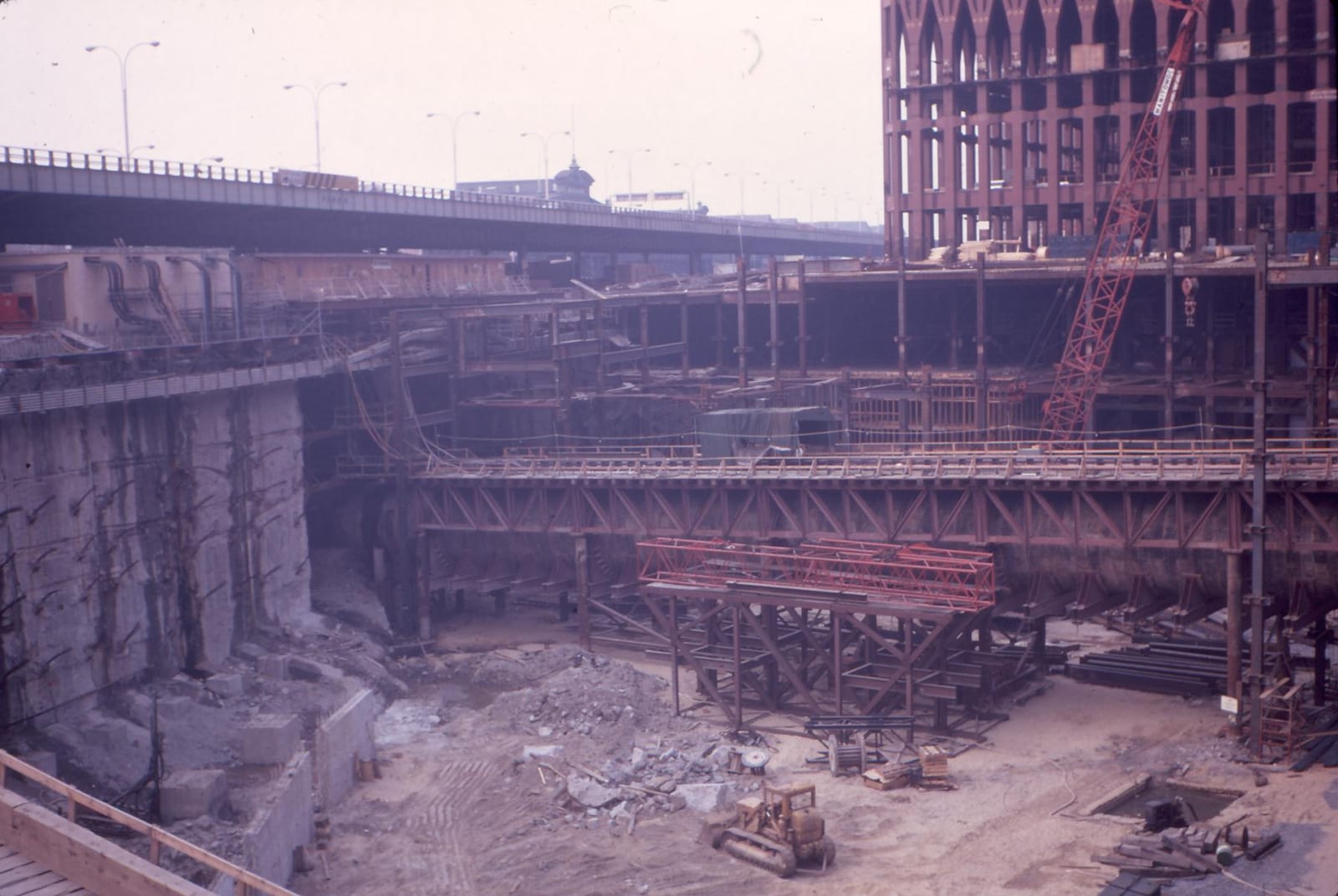WTC bathtub west (1969), 1969, New York City