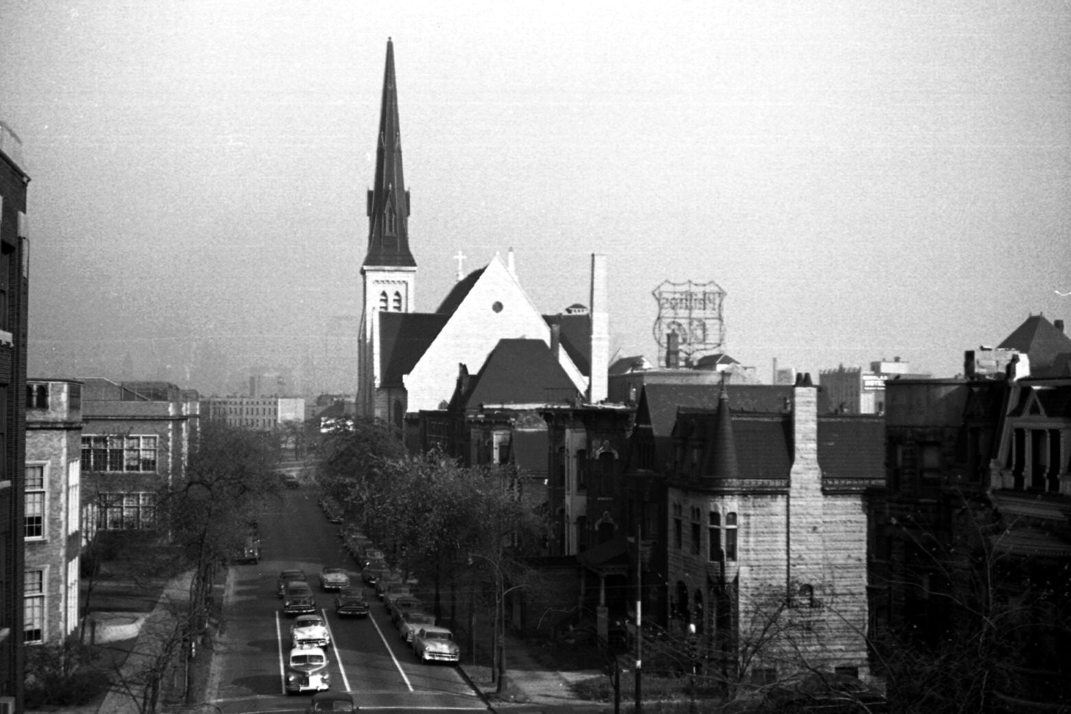 jarchie219@gmail.com Washington Blvd. & Paulina looking east. From Douglas L going downtown Chicago, 1954, Chicago