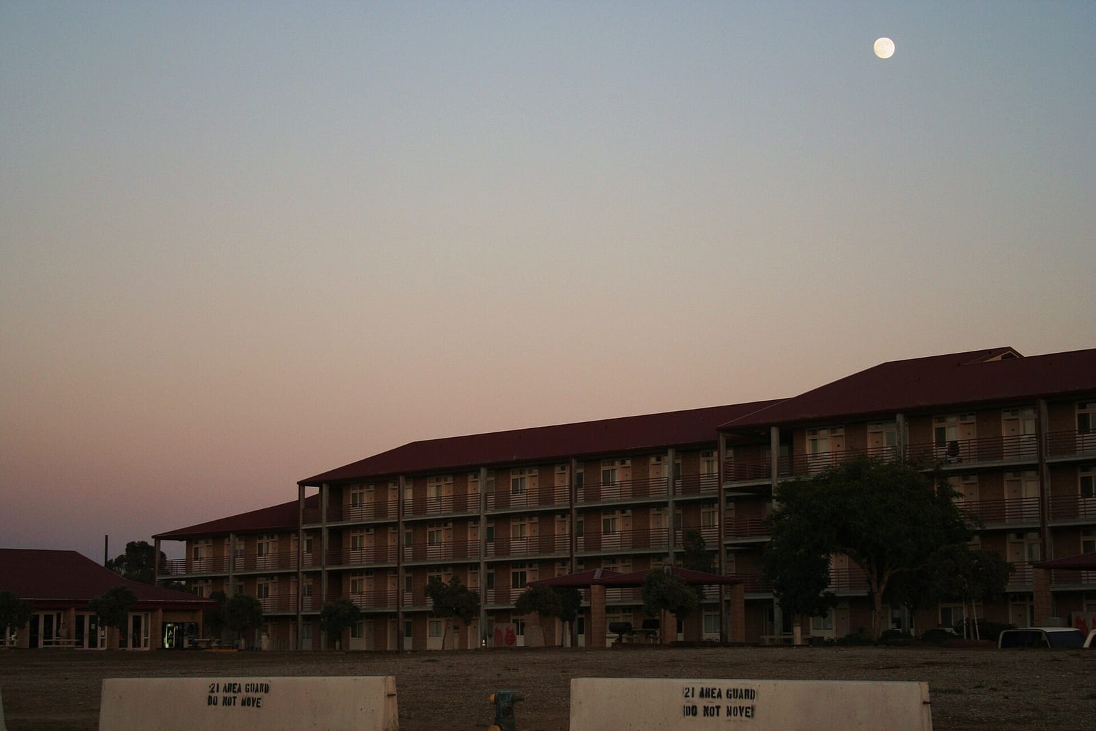A photograph of Camp Pendleton at sunset, 2008, San Diego