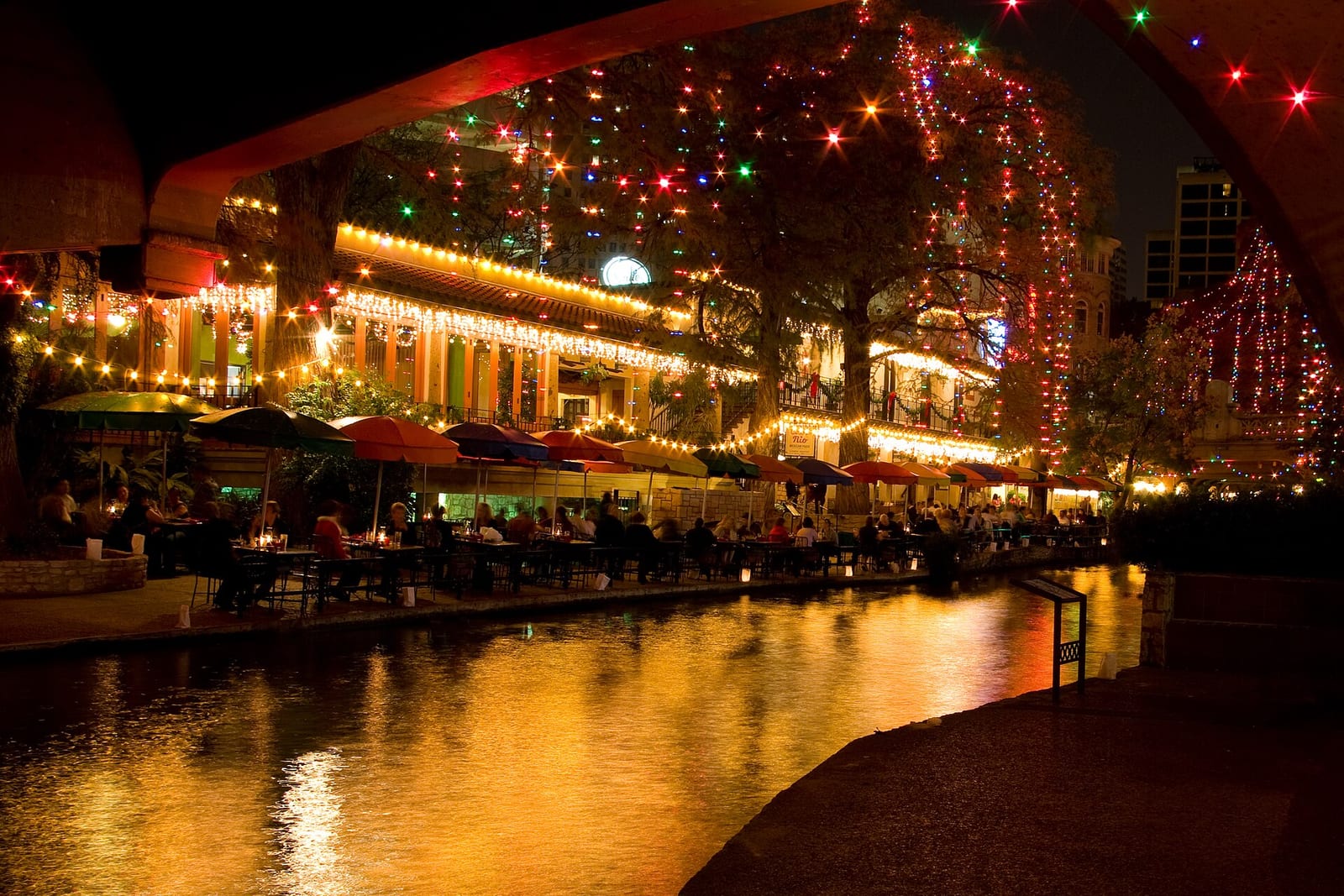Night Picture on the San Antonio Riverwalk, 2008, San Antonio