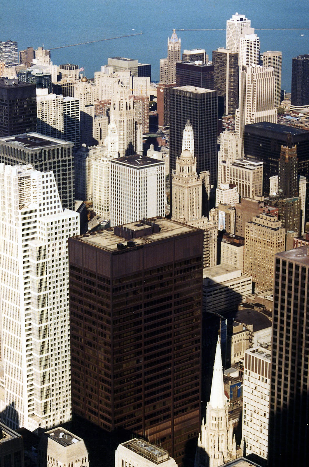 Chicago Loop from Sears Tower, 1993, 1990s, Chicago