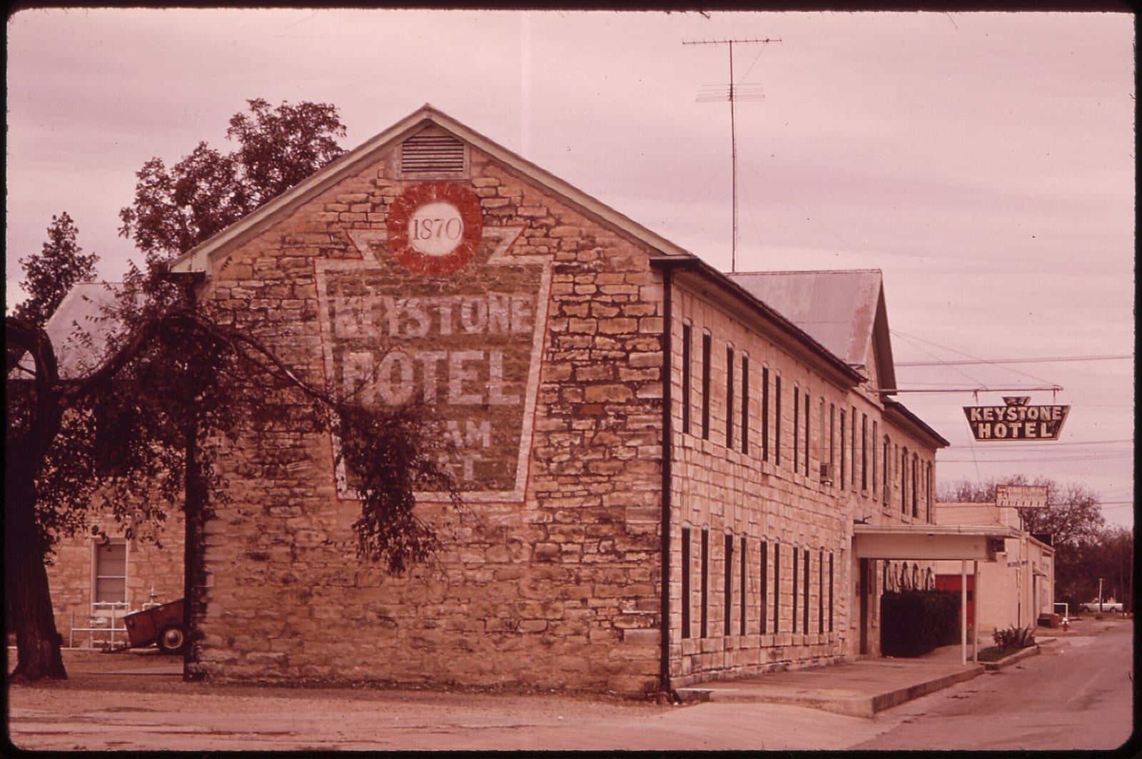 BUILDINGS IN CONTINUOUS USE FOR A CENTURY OR MORE ARE NOT UNCOMMON IN DOWNTOWN SAN ANTONIO. AN ACTIVE PROGRAM OF RESTORATION AND REVITALIZATION OF THE CITY'S HISTORIC SECTIONS IS IN PROGRESS, 1972, San Antonio