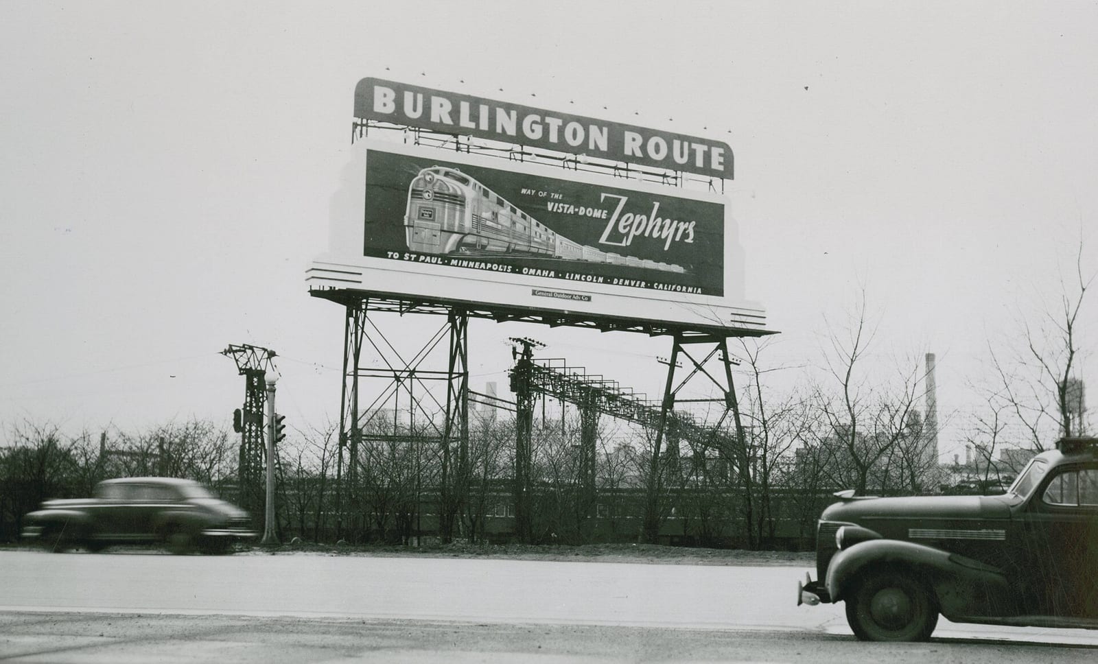 " Outer Drive & 16th, painted January 25, 1952"--Photograph verso., 1952, Chicago