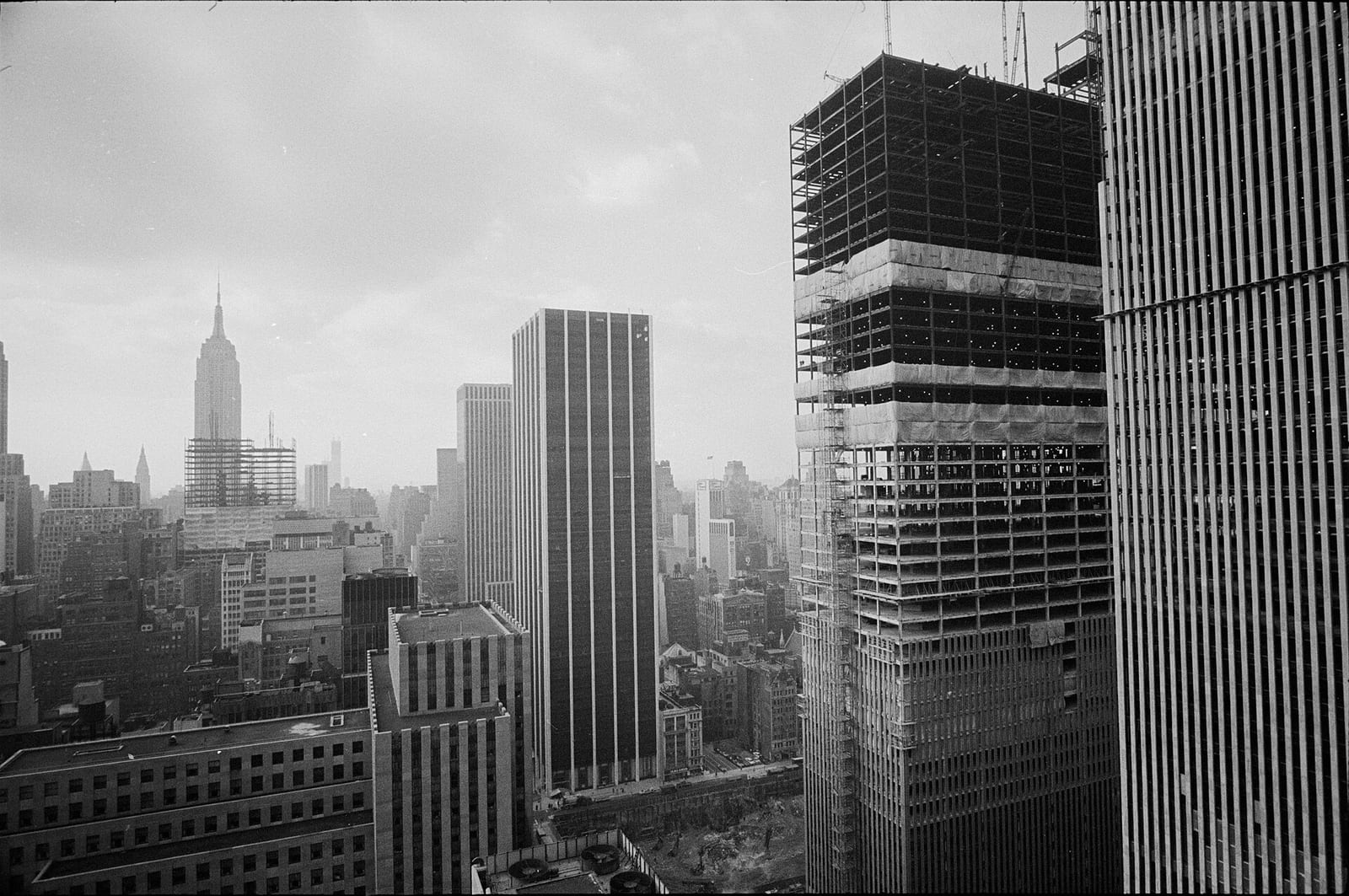 View of construction of the World Trade Center (New York City̠, 1971) - LCCN, 1971, New York City