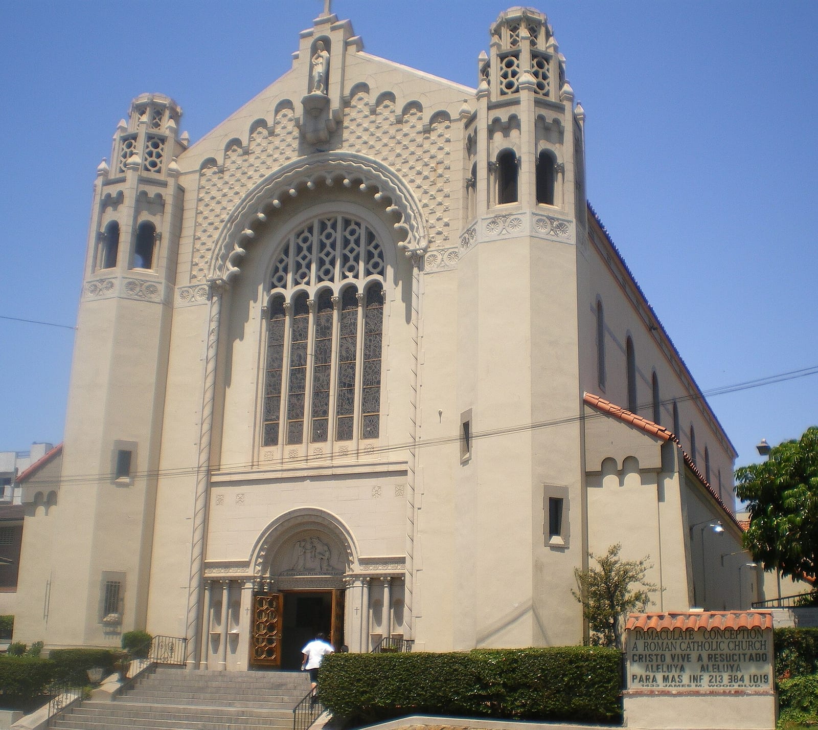 Immaculate Conception Catholic Church, 1433 James M. Wood Boulevard, Los Angeles, California, 2008, Los Angeles