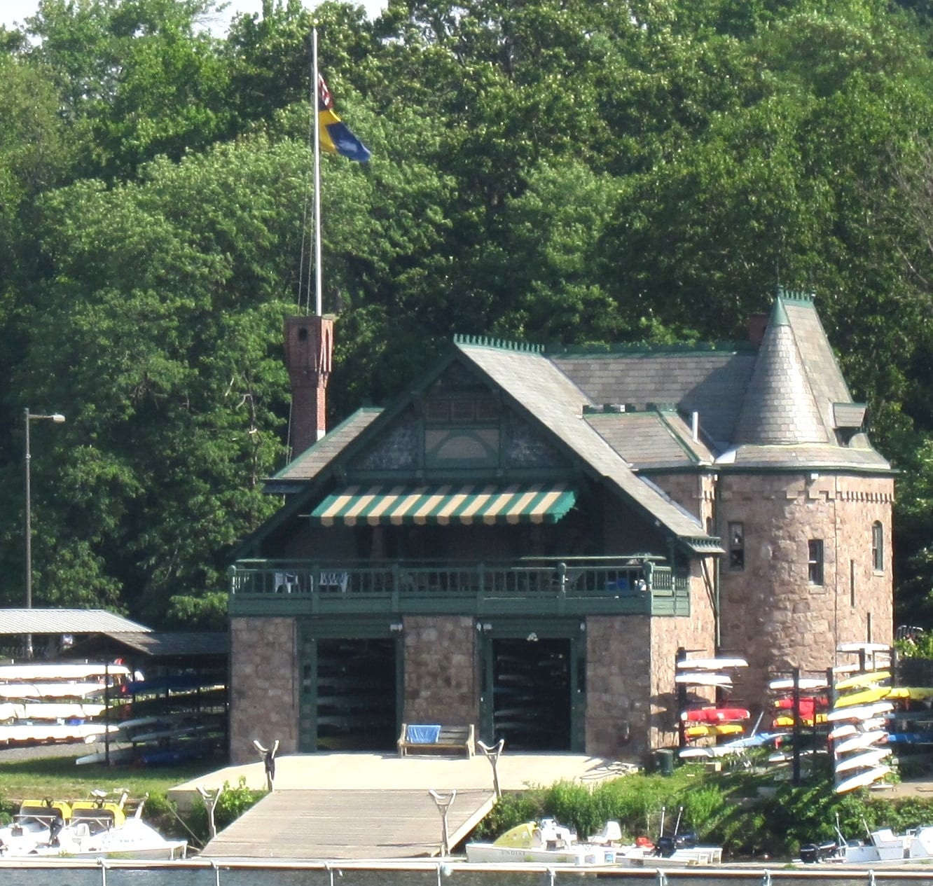 Undine Barge Club , #13 Boathouse Row , Philadelphia , PA (1871-1892), 2010, Philadelphia