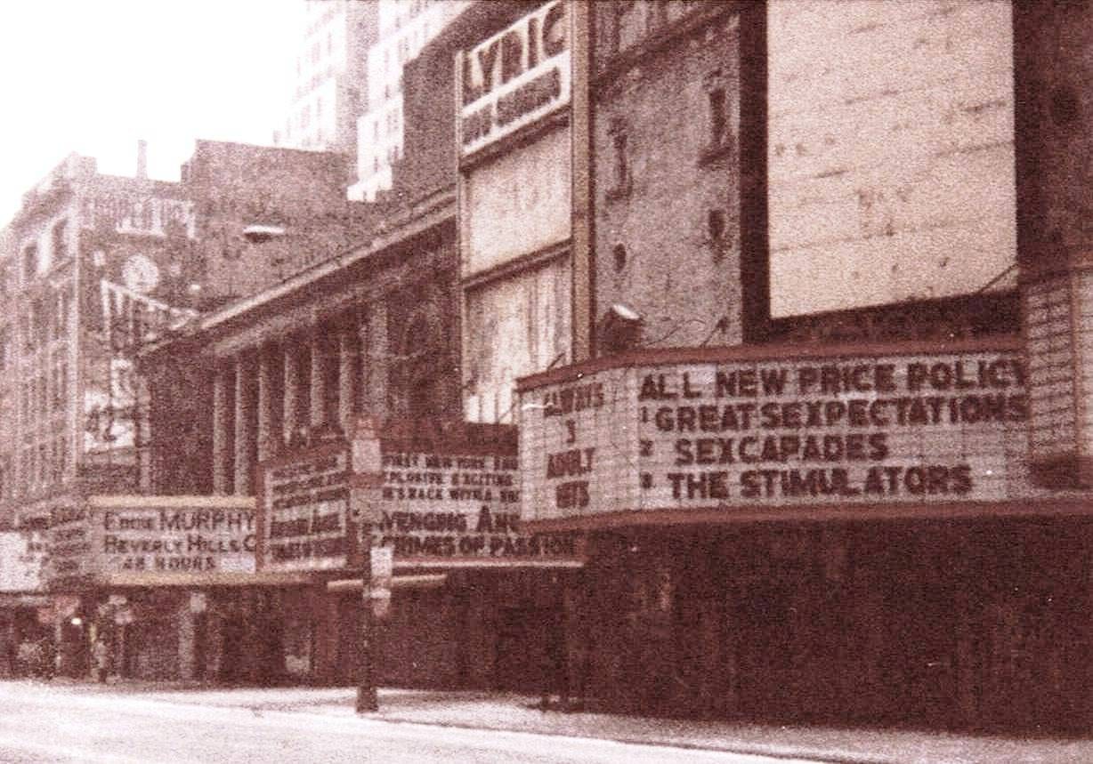 42nd St., Manhattan in disrepair in 1985, before renovation., 1985, New York City