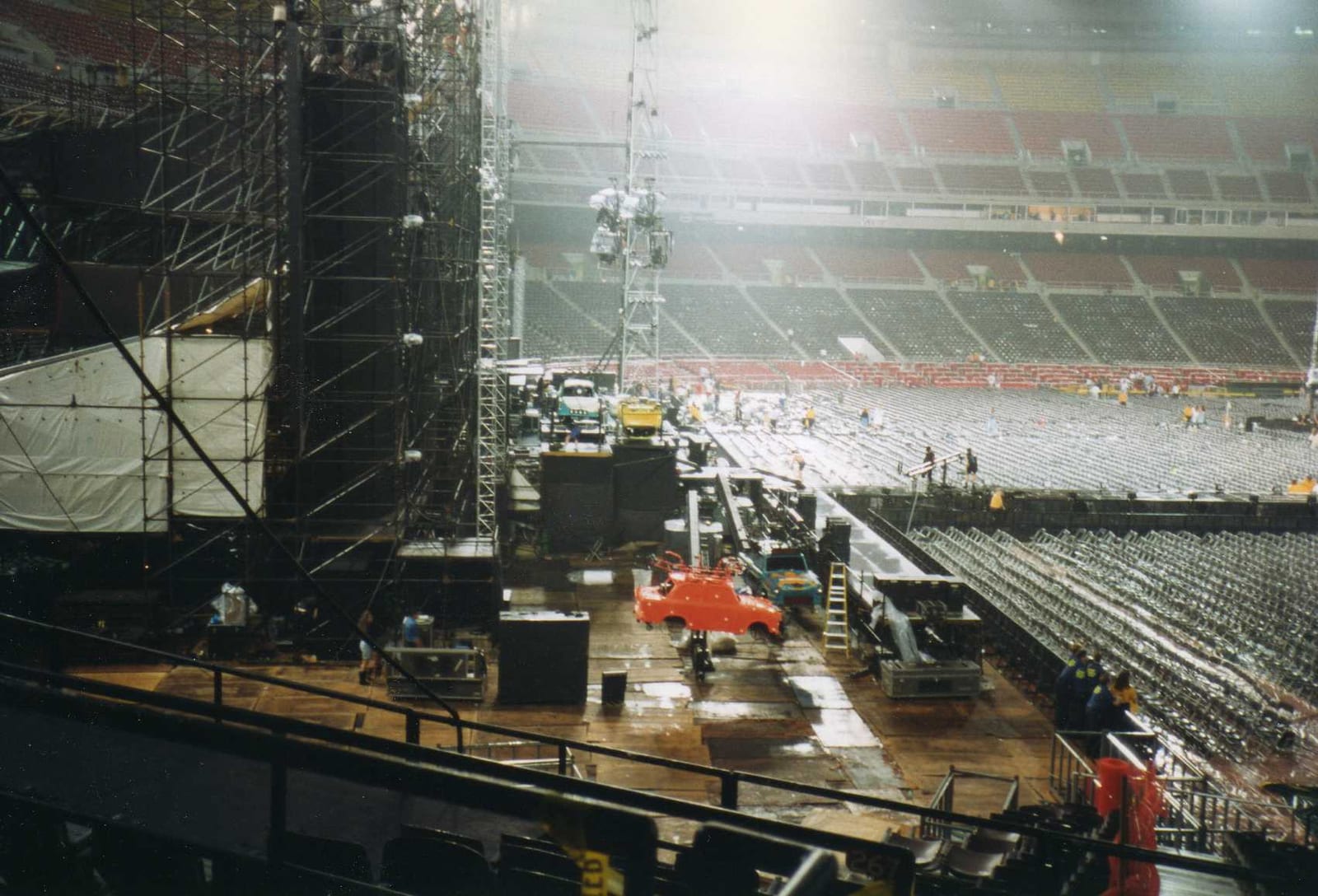 Veterans Stadium after completion of U2's Zoo TV show. 3 September 1992. Taken by me., 1992, Philadelphia