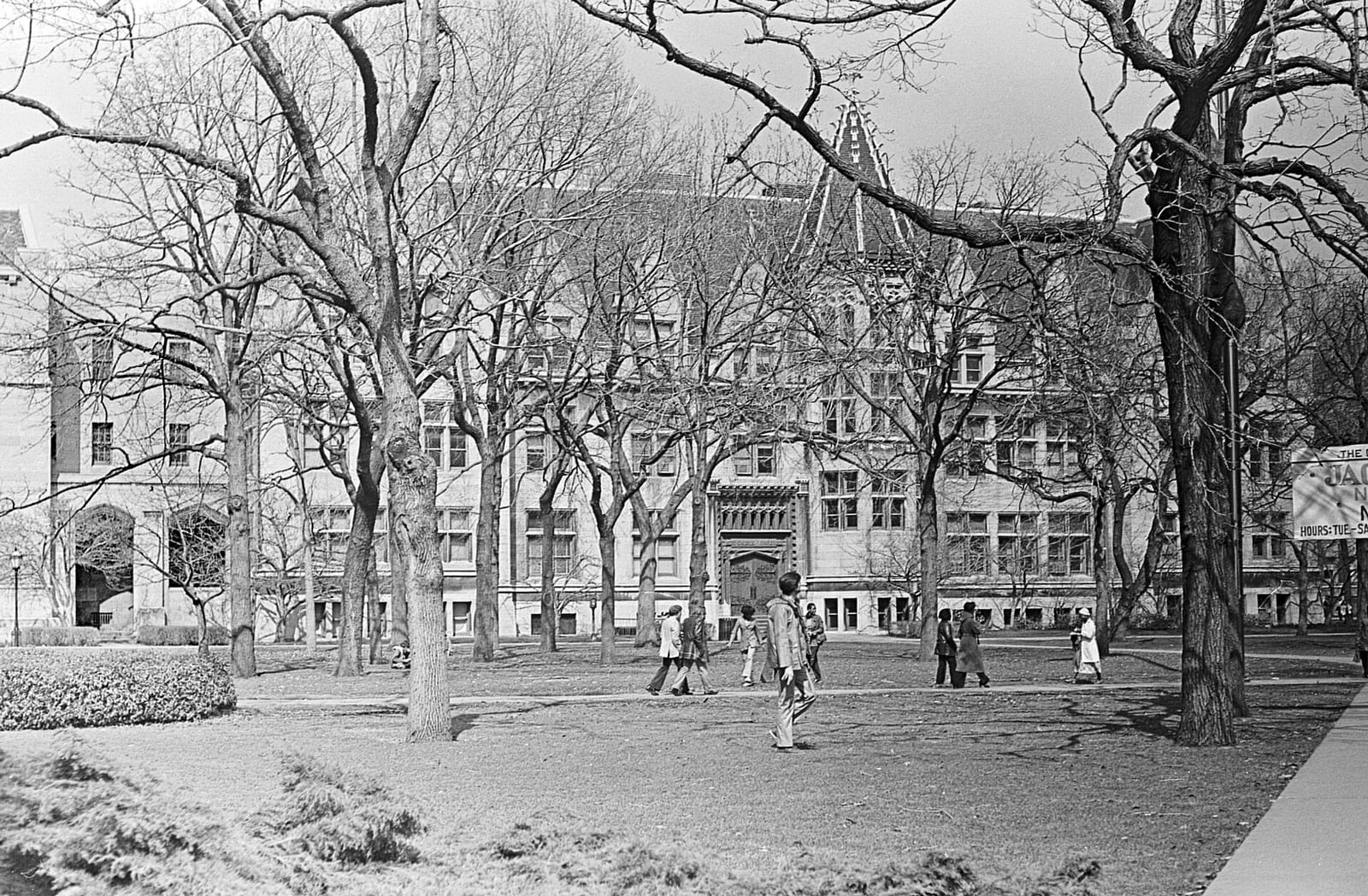 Quad at the University of Chicago, March 1979, 1979, Chicago