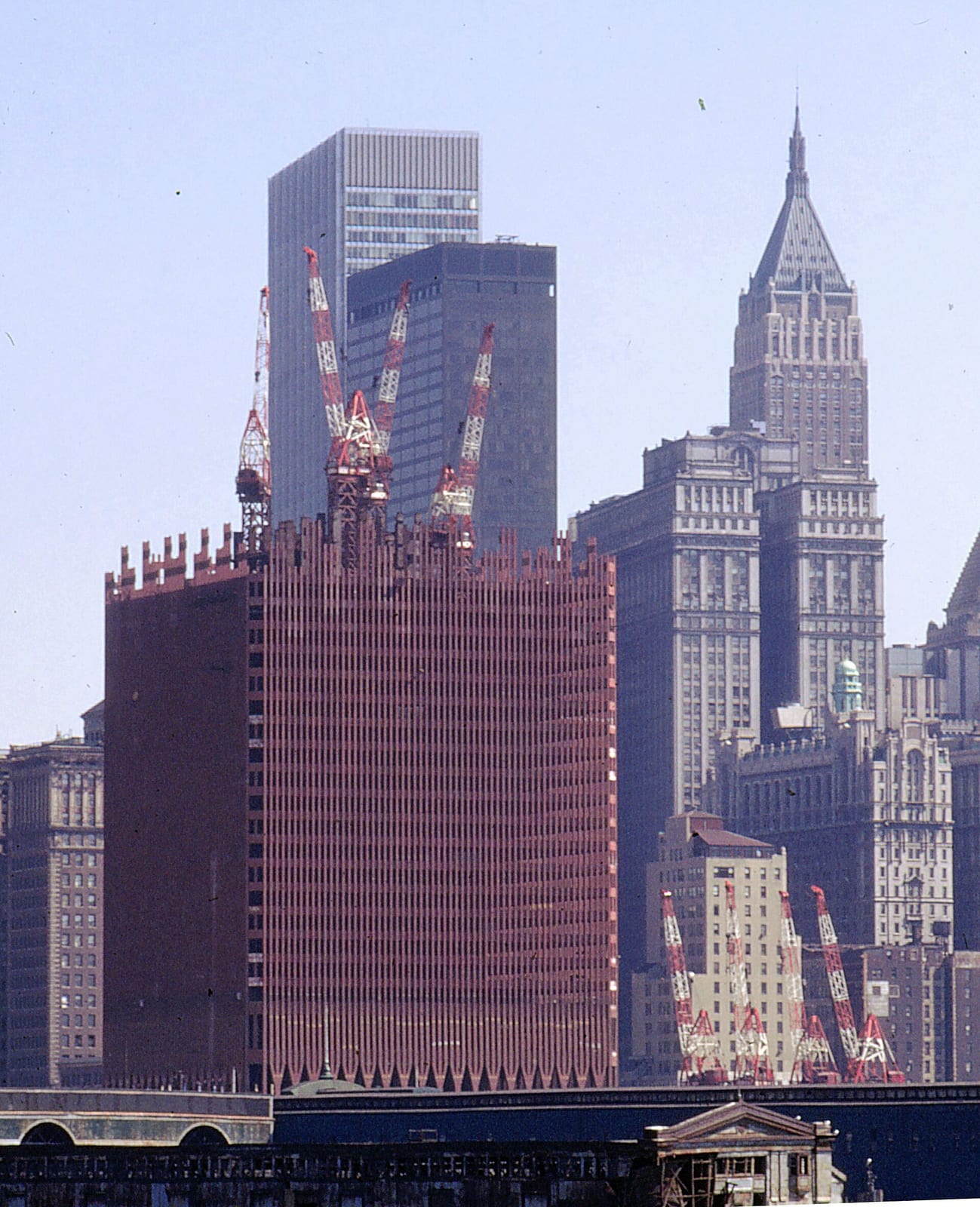 WTC under construction, Fall 1969, 1969, New York City