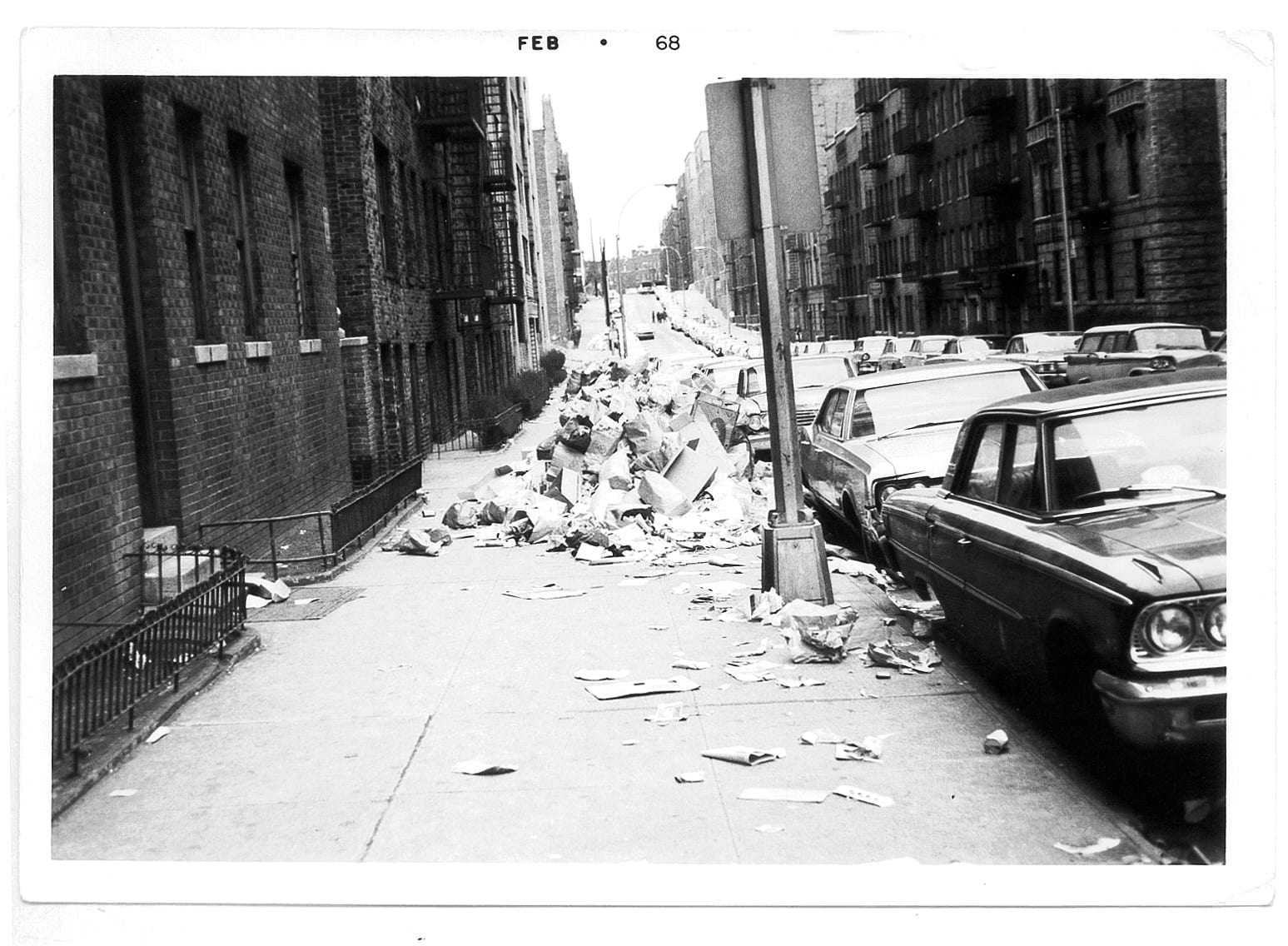 This was a common scene throughout NYC in 1968 when we had a sanitation workers strike., 1968, New York City