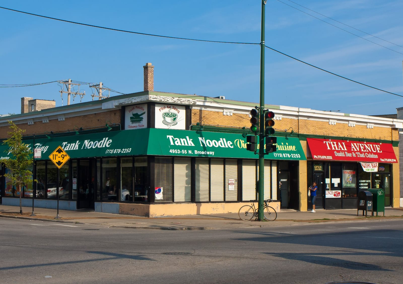 Vietnamese and Thai restaurants in the West Argyle Street Historic District of Chicago, Illinois, 2010, Chicago