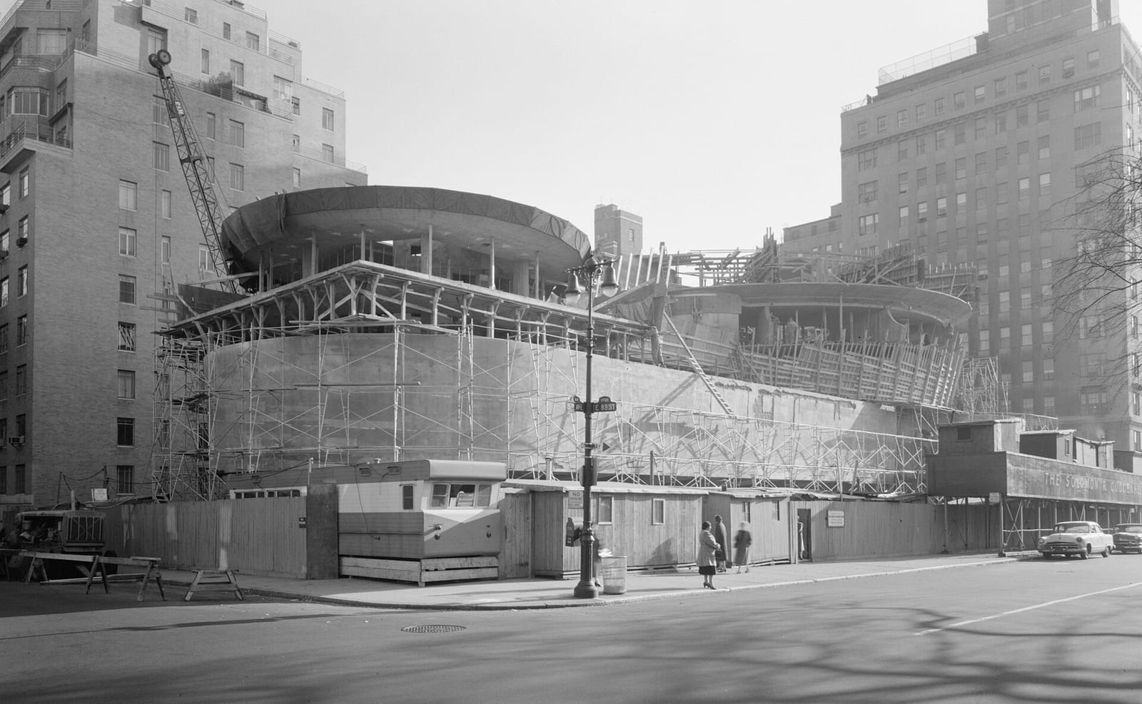 Guggenheim Museum, 88th St. & 5th Ave., New York City. Under construction II, 1957, New York City
