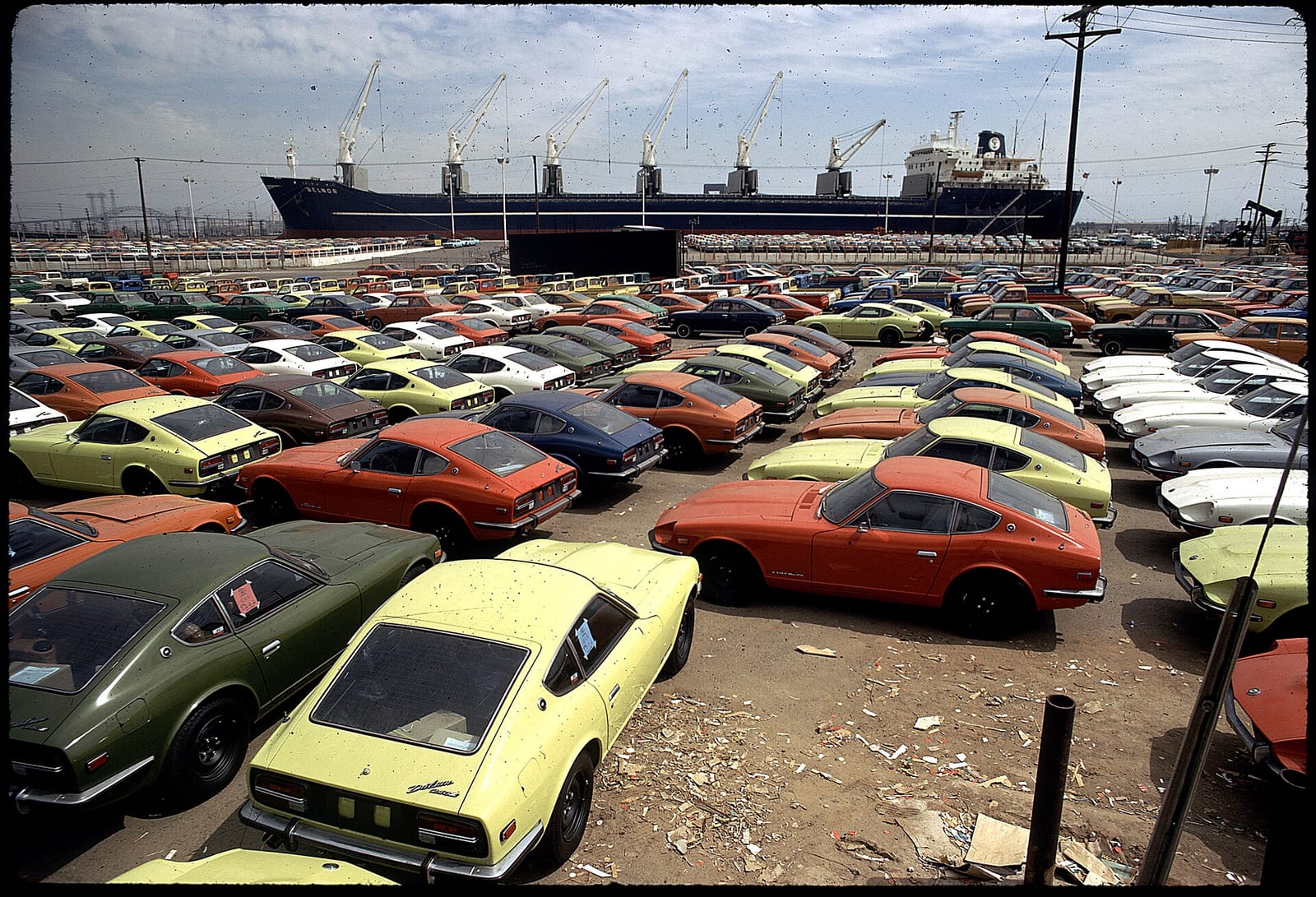DATSUNS ON PIER, 1972, Los Angeles